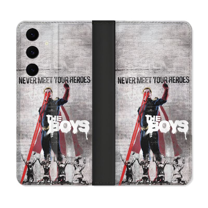 Housse Cuir Portefeuille Pour Samsung Galaxy S25 FE The Boys Affiche
