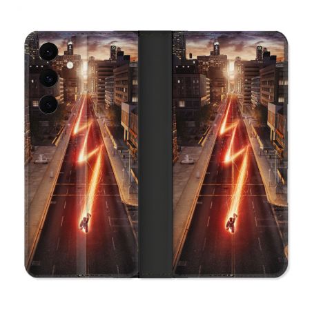 Housse Cuir Portefeuille Pour Samsung Galaxy S25 FE The Flash City