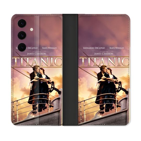 Housse Cuir Portefeuille Pour Samsung Galaxy S25 FE Titanic