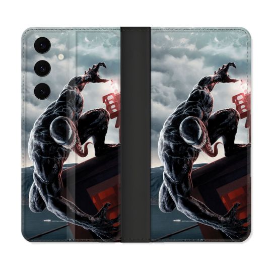 Housse Cuir Portefeuille Pour Samsung Galaxy S25 FE Venom