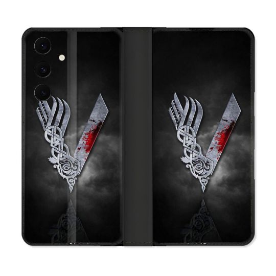 Housse Cuir Portefeuille Pour Samsung Galaxy S25 FE Viking
