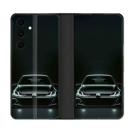 Housse Cuir Portefeuille Pour Samsung Galaxy S25 FE Volkwagen Golf GTI