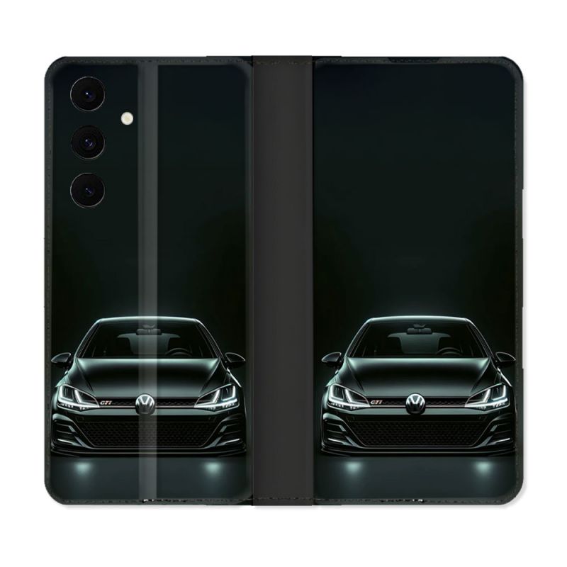 Housse Cuir Portefeuille Pour Samsung Galaxy S25 FE Volkwagen Golf GTI