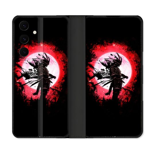 Housse Cuir Portefeuille Pour Samsung Galaxy S25 FE Voyage Japon Samourai