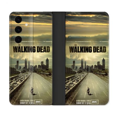 Housse Cuir Portefeuille Pour Samsung Galaxy S25 FE Walking Dead