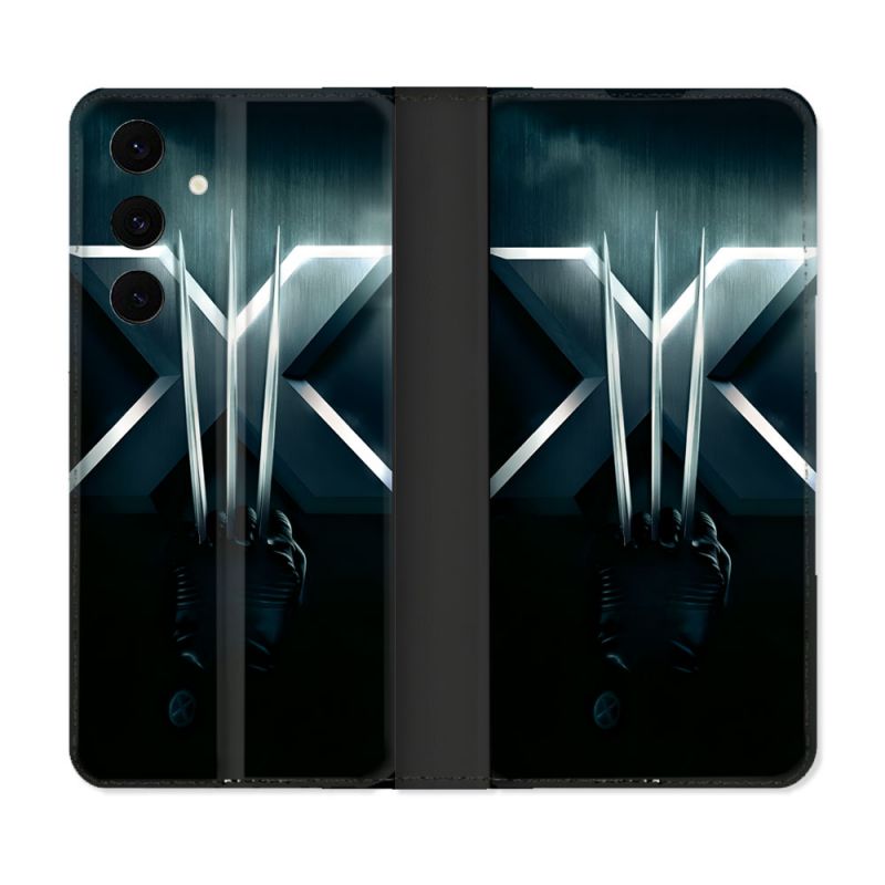 Housse Cuir Portefeuille Pour Samsung Galaxy S25 FE Xmen
