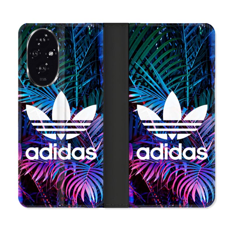 Housse cuir portefeuille Pour Honor 200 5G Adidas Palmier