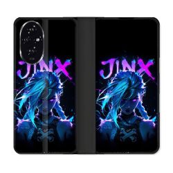 Housse cuir portefeuille Pour Honor 200 5G Arcane Jinx Night