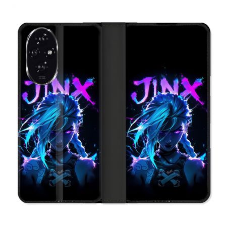 Housse cuir portefeuille Pour Honor 200 5G Arcane Jinx Night