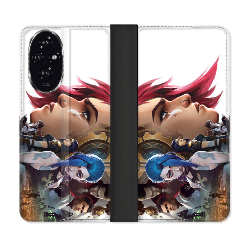 Housse cuir portefeuille Pour Honor 200 5G Arcane Jinx Sœur