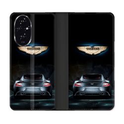 Housse cuir portefeuille Pour Honor 200 5G Aston Martin