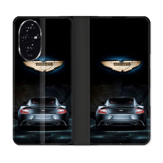 Housse cuir portefeuille Pour Honor 200 5G Aston Martin