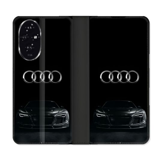 Housse cuir portefeuille Pour Honor 200 5G Audi
