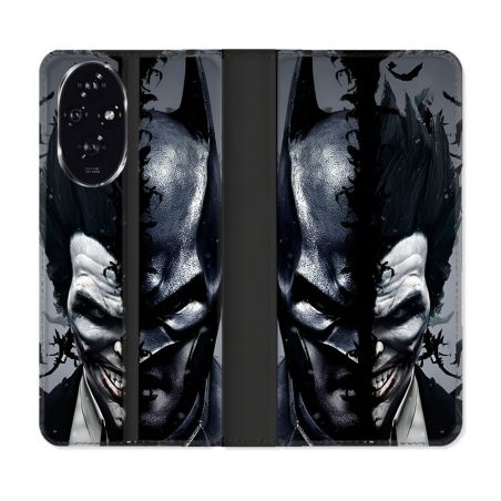 Housse cuir portefeuille Pour Honor 200 5G Batman Joker