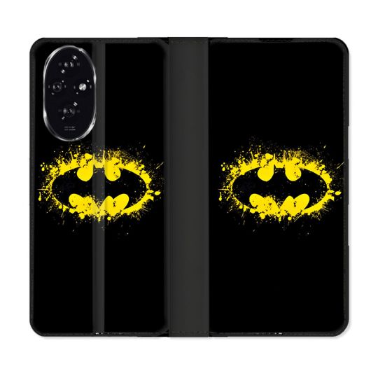 Housse cuir portefeuille Pour Honor 200 5G Batman Logo