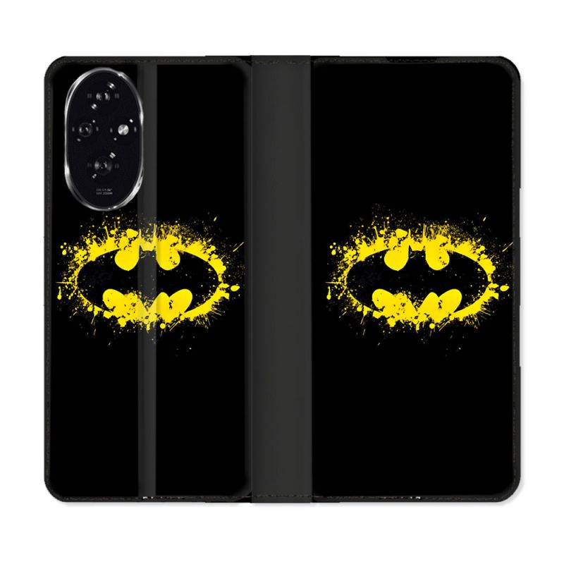 Housse cuir portefeuille Pour Honor 200 5G Batman Logo
