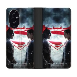 Housse cuir portefeuille Pour Honor 200 5G Batman VS Superman