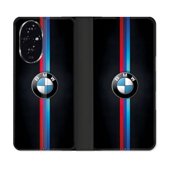 Housse cuir portefeuille Pour Honor 200 5G BMW Logo