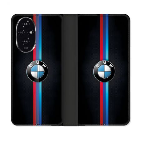 Housse cuir portefeuille Pour Honor 200 5G BMW Logo