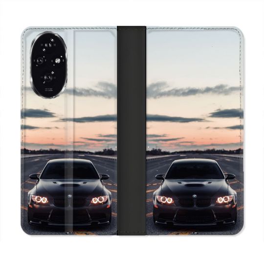 Housse cuir portefeuille Pour Honor 200 5G BMW Serie