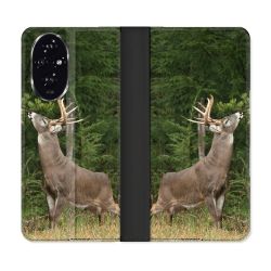 Housse cuir portefeuille Pour Honor 200 5G Chasse Cerf