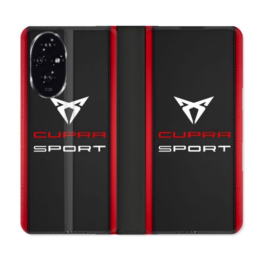 Housse cuir portefeuille Pour Honor 200 5G Cupra