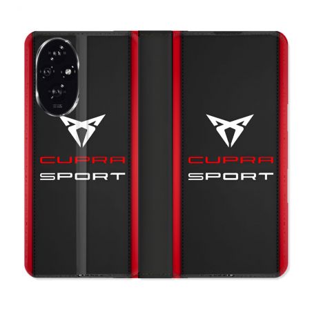 Housse cuir portefeuille Pour Honor 200 5G Cupra