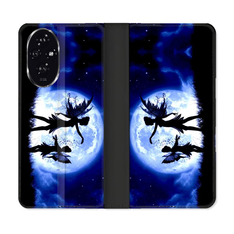Housse cuir portefeuille Pour Honor 200 5G Fantastique Fee Lune