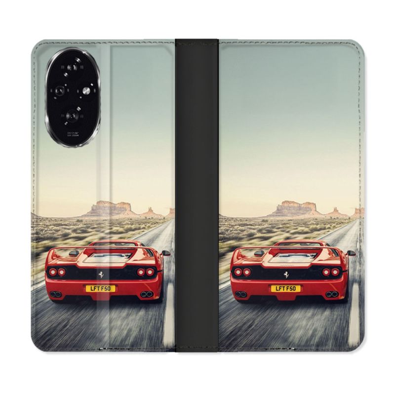 Housse cuir portefeuille Pour Honor 200 5G Ferrari F50
