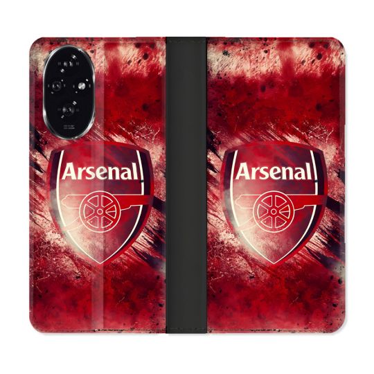 Housse cuir portefeuille Pour Honor 200 5G Foot Arsenal
