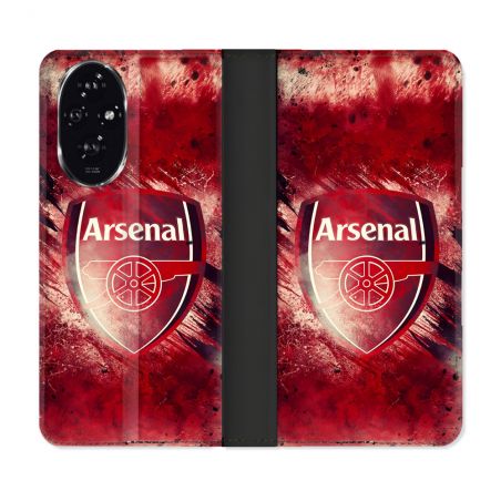 Housse cuir portefeuille Pour Honor 200 5G Foot Arsenal