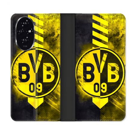 Housse cuir portefeuille Pour Honor 200 5G Foot Dortmund