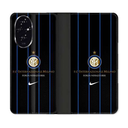 Housse cuir portefeuille Pour Honor 200 5G Foot Inter Milan