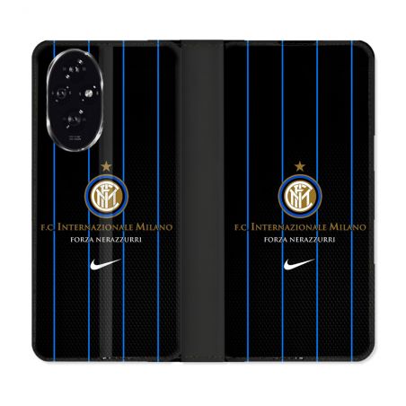 Housse cuir portefeuille Pour Honor 200 5G Foot Inter Milan