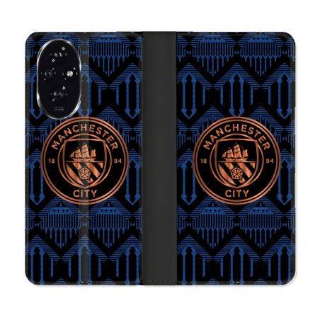 Housse cuir portefeuille Pour Honor 200 5G Foot Manchester City