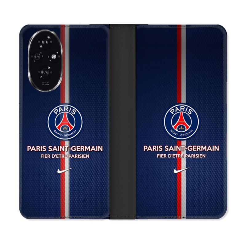 Housse cuir portefeuille Pour Honor 200 5G Foot PSG Fier