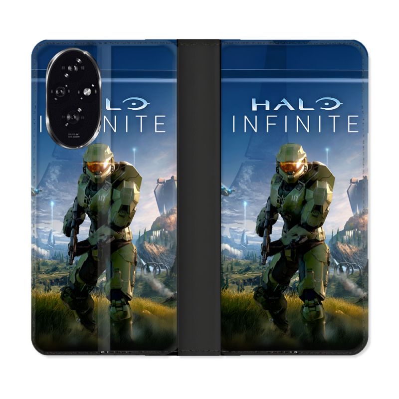 Housse cuir portefeuille Pour Honor 200 5G Halo