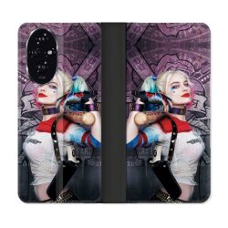 Housse cuir portefeuille Pour Honor 200 5G Harley Quinn Batte