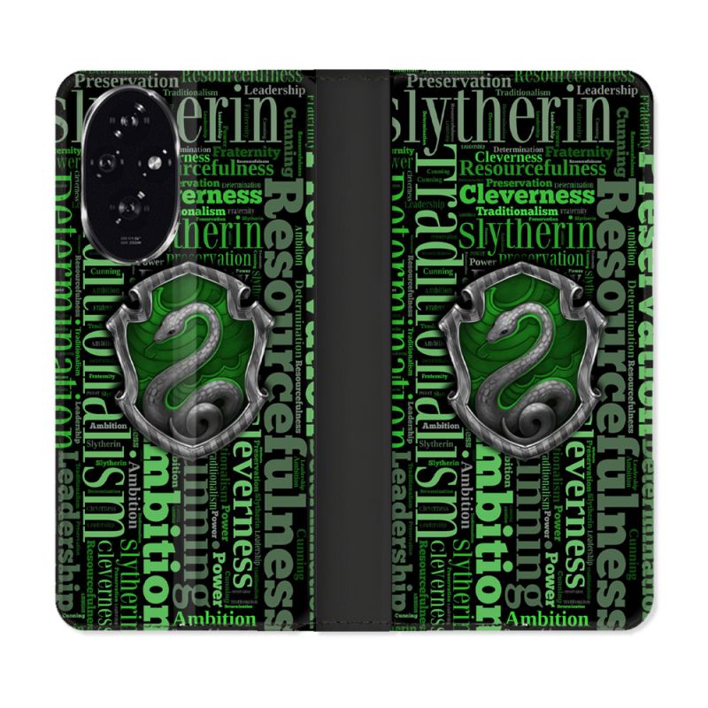 Housse cuir portefeuille Pour Honor 200 5G Harry Potter Serpentar