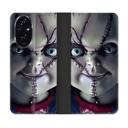 Housse cuir portefeuille Pour Honor 200 5G Horreur Chucky Cicatrice