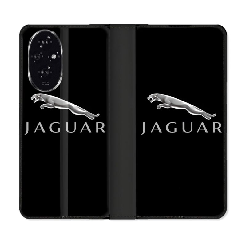 Housse cuir portefeuille Pour Honor 200 5G Jaguar
