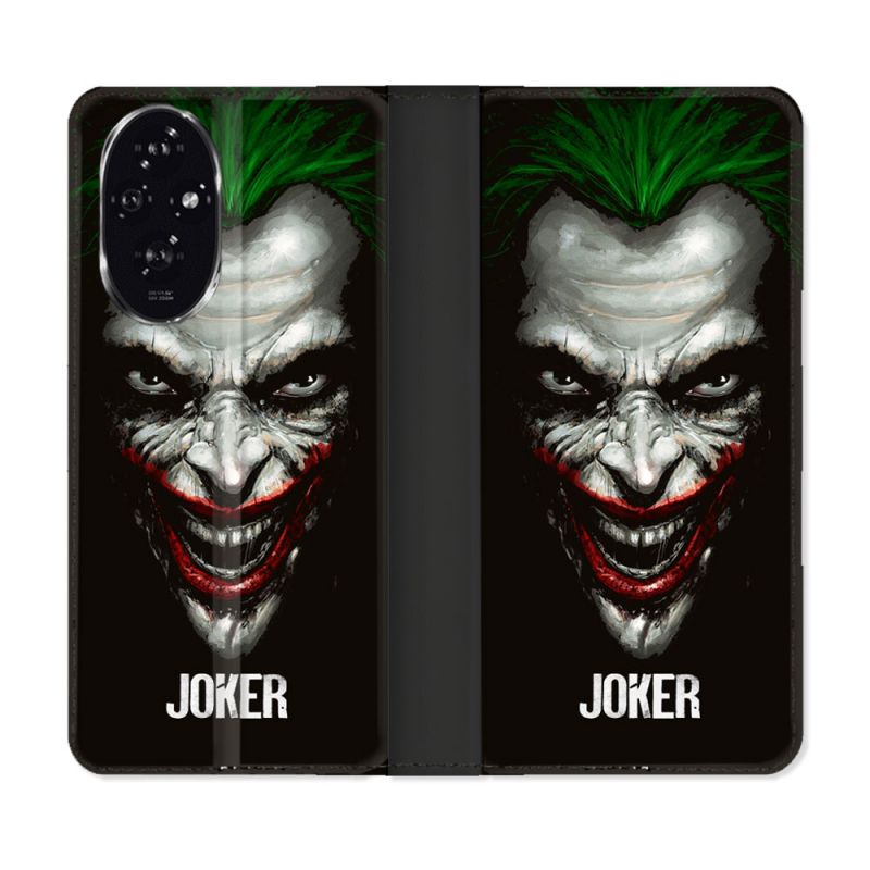 Housse cuir portefeuille Pour Honor 200 5G Joker Noir