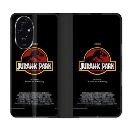 Housse cuir portefeuille Pour Honor 200 5G Jurassic Park Affiche