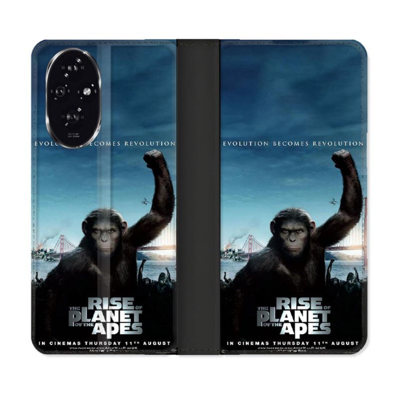 Housse cuir portefeuille Pour Honor 200 5G La Planete Des Singes