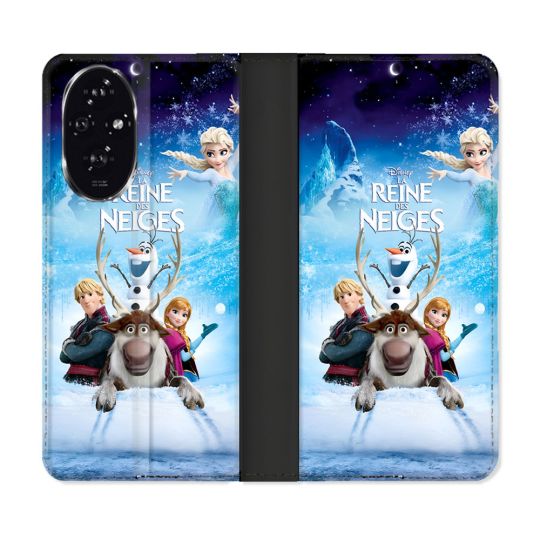 Housse cuir portefeuille Pour Honor 200 5G La Reine Des Neiges