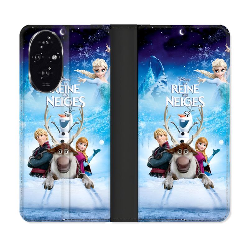 Housse cuir portefeuille Pour Honor 200 5G La Reine Des Neiges
