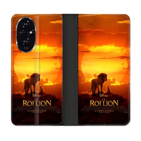 Housse cuir portefeuille Pour Honor 200 5G Le Roi Lion Affiche