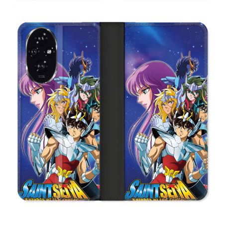 Housse cuir portefeuille Pour Honor 200 5G Les Chevaliers Du Zodiaque