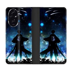 Housse cuir portefeuille Pour Honor 200 5G Manga Attaque Titans Levi