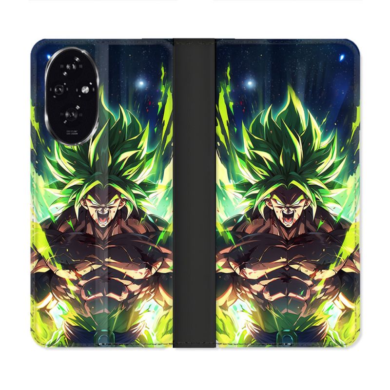 Housse cuir portefeuille Pour Honor 200 5G Manga Dragon Ball Broly